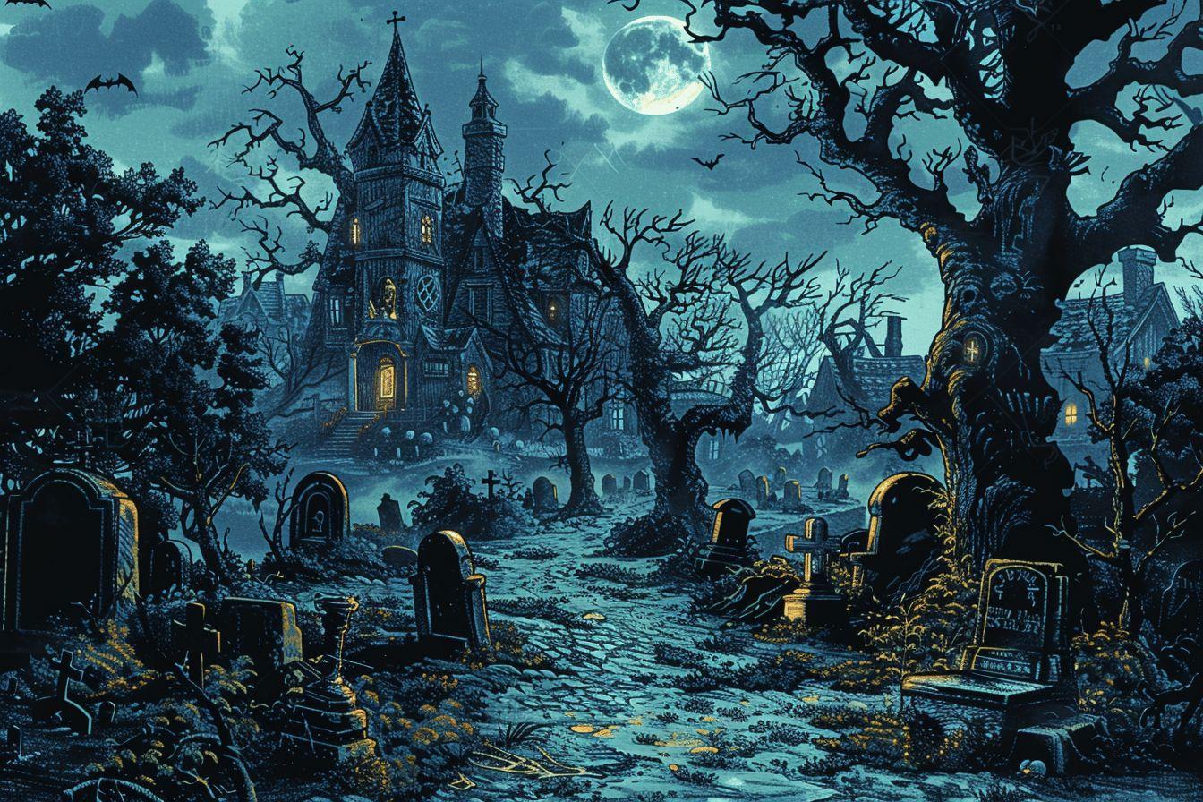 Coloriage halloween qui fait peur : dessins gratuits d'horreur à imprimer pour enfants