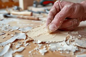 Enduit de réparation et lissage pour bois : reboucher et réparer vos menuiseries abîmées