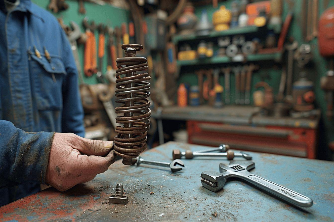 Schéma de montage du ressort régulateur pour moteur Briggs & Stratton de tondeuse à gazon