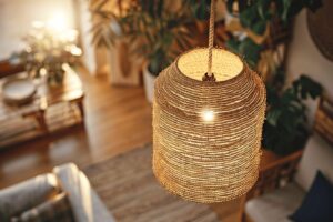 Abat-jour en corde tressée : suspension luminaire DIY pour une ambiance naturelle et artisanale