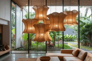 Lustre naturel : suspension luminaire en matériaux naturels pour un éclairage design et écologique