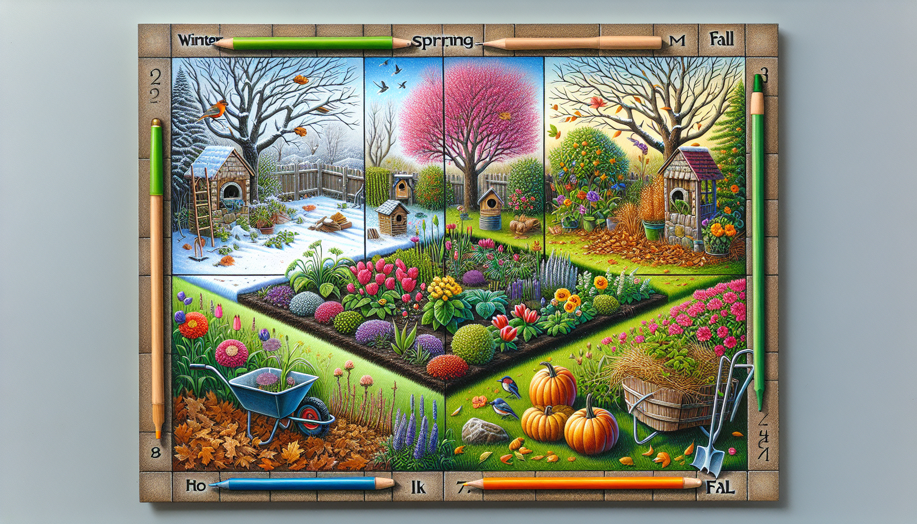 Entretien du jardin : secrets d'un calendrier mois par mois