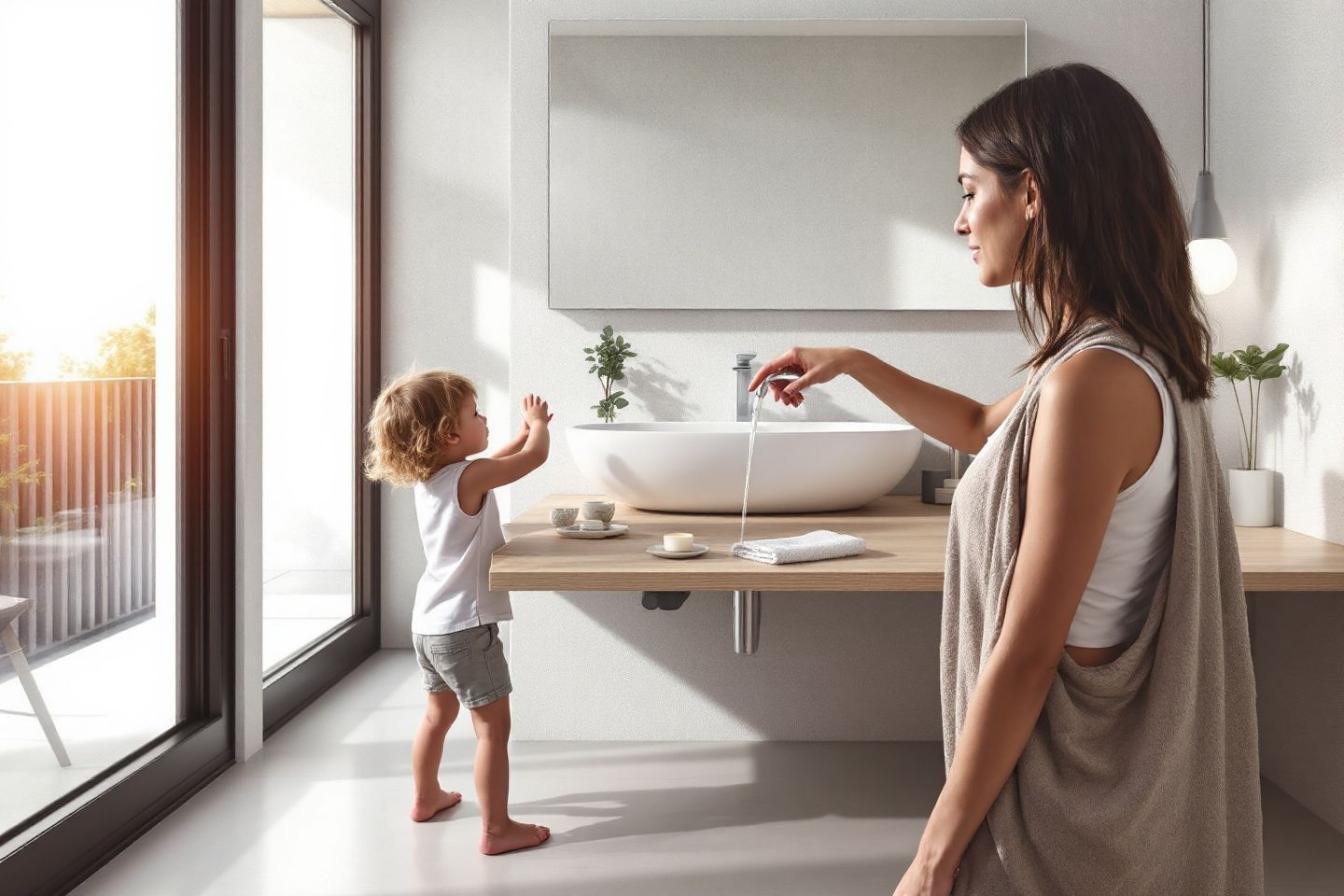 Découvrez la Hauteur Idéale pour Votre Lavabo de Salle de Bain : Fini les Maux de Dos !