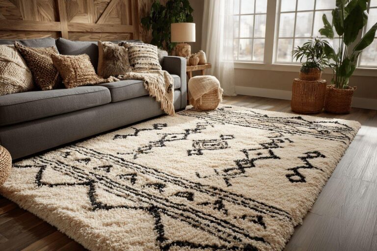 Révolution déco : Le tapis berbère lavable en machine pour une maison stylée