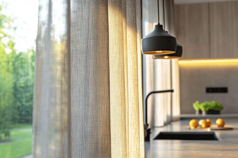 Transformez votre cuisine moderne avec ces voilages tendance et pratiques !